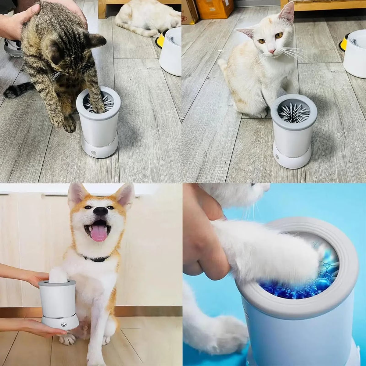 Electric Pet Paw Cleaner - Automatic No-Wipe Paw Washer for Dogs & Cats
